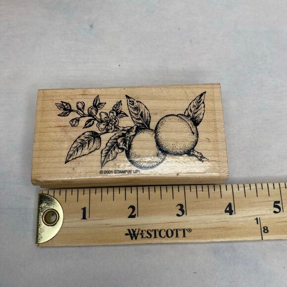 Stampin' Up Wood Stamps Farm Garden Fruits 2001 2003 Set - Picture 9 of 10
